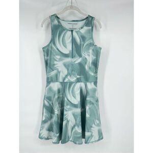 Threads 4 Thought Green Swirl 1/4 Zip Activewear Dress Skort Shorts Size Large